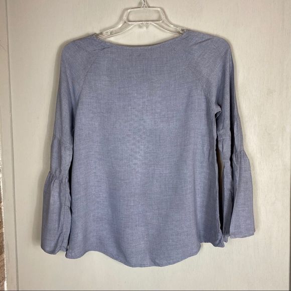 Cloth & Stone chambray bell sleeve shirt XS - Picture 2 of 7
